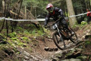 Justyn Norek sul podio della Coppa Italia DH