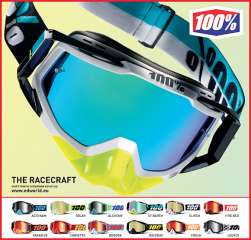 MASCHERE 100% RACERCRAFT SULLA RIVISTA MOTOCROSS